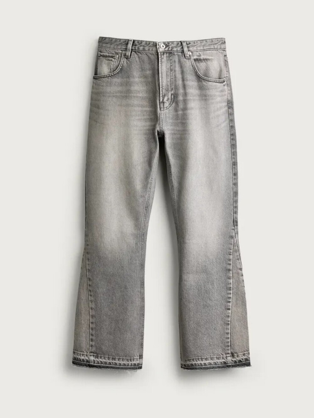 Zara Grey Flare Fiy Jeans